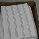 Amazon Basics Lightweight Breathable Brushed Microfiber 4-Piece Bed Sheet Set, Wrinkle Resistant with 14-Inch Deep Pockets, Queen, Taupe Stripe
