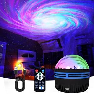 MAXROCK Galaxy Projector,Black Hole Projector with Remote Control for Adults Bedroom Decoration, Party, Nebula Lamp Night Light for Kid Gifts