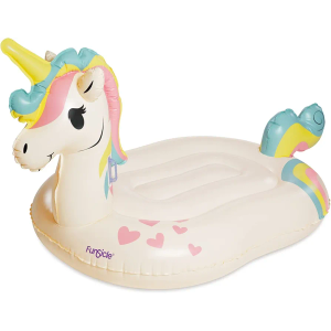 Funsicle Giant Inflatable Unicorn Magic Ride-On Pool Float, Adult-Sized