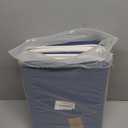 DECOMOMO Storage Baskets for Shelves - Fabric Storage Bins, Linen Closet Organizers and Storage (Navy Blue & White, Large - 4 Pack)