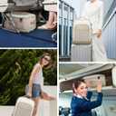 LOVEVOOK Large Travel Backpack for Women, TSA Carry on Backpack for Airplanes, 40L Personal Item Travel Bag for Women fits 17" Laptop,Waterproof Carry on Bag Airplane Approved with 3 Packing Cubes
