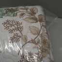 Taupe Floral Quilt Blanket Size 104x90in, Summer Cooling 3 Piece Bedding Set Pillow Case 2 pcs size 36inx20in, Machine Washable Lightweight Soft Bed Cover for All Season