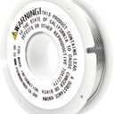 63-37 Tin Lead Rosin Core Solder Wire 4Pcs Sn63-Pb37 Rosin Core Solder Wire for Electrical Soldering(0.8mm 400g)