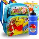 Winnie the Pooh Backpack Set for Kids - Bundle with 12" Dumbo Mini Backpack with Water Bottle, Stickers, More | Cute CartoonWinnie the Pooh Backpack for Toddler Boys, Girls