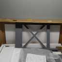 ChooChoo Home Office Desk Writing Computer Table Modern Design Desk with Drawers (Grey)