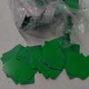 1000 Two-Part Number, Style, Size & Price Perforated Coupon Tags - 1.25" x 1.875", Fluorescent Green (1000 Pack)