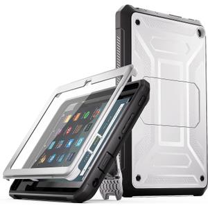 All-New 11 Tablet 11,DJ&RPQ Incompatible iPad TCL Full Body Rugged Hands-Free Viewing Stand Back Cover with Screen Protector-Gray