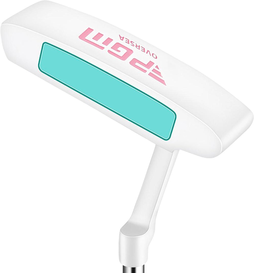 PGM Golf Putter fo Women, Left Handed, Blade Golf Putter with Alignment Aid, High Stability, Straighter Putts [Length:33 inch - Steel Shaft]