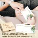 Christmas Advice and Wishes Cards Box - 50 Pcs Wedding & Baby Shower Advice Cards, Well Wishes Box for Graduation, Christmas, Birthday Party Decorations, Bridal Shower Games(Mistletoe) -A10