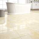 40-Pack 40 Sq.Ft Peel and Stick Floor Tiles Vinyl Polish Pattern Flooring, 12 x 12 Self Adhesive Vinyl Flooring DIY for Kitchen, Bathroom, Laundry, Polish Ivory Beige Marble