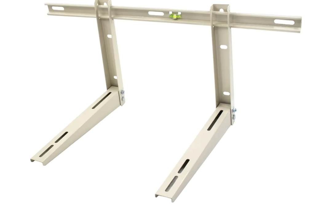 Split Wall Mounting Bracket for Universal 7000-36000 BTU Ductless Air Conditioners Heat Pumps, Outdoor Heavy Duty Adjustable Wall Mount AC Bracket, Max Load: 400LBS