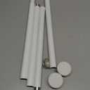 Tension Curtain Rod 31 to 75 Inch Spring Tension Rod for Windows Adjustable Curtain Rod No Drilling Expandable Pressure Curtain Rod Tension Rods for Window,Bathroom,Kitchen,Doorway (White)