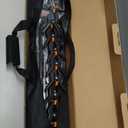 EMART Backdrop Stand 10x7ft(WxH) Photo Studio Adjustable Background Stand Support kit with 2 Crossbars, 8 Clamps, 2 Sandbags and Carry Bag for Parties, Events Decoration, Wedding, Photography (Black)