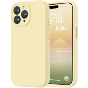 iPhone 15 Pro Case, Premium Silicone with Shockproof Protective Phone Case for Men Women Girls 6.1", Yellow