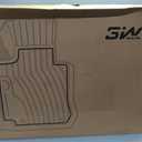 3W Floor Mats (with Metal Pedals) for Ford F-150 2015-2026 & F150 Lightning 2022-2025 SuperCrew (w/o Fold Flat Storage), TPE All Weather Custom Fit, Front & Rear 3PCS | Heavy Duty, Easy Clean - Black