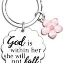 Klpoyu Christian Gifts for Women Inspirational Bible Verse for Friends Teen Girl Christian Keychain Spiritual Gifts Religious Biblical for Women Faith Based Gift Bible Accessories