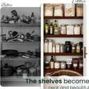 Wire Shelf Covers, Wire Shelf Covers for Pantry, Wardrobes, and Wire Racks, Creating a Clean and Smooth Appearance That Does Not Require Assembly, Prevents Scratches, Easy to Clean
