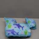 HeySplash Swim Vest for Kids, Toddler Pool Floaties Fit 22-44 Lbs, Children Swimming Vest with Adjustable Strap, Swim Jacket Water Wings Arm, Puddle Sea Beach Boat Jumper Boy Girl Age 1-6, Blue Shark