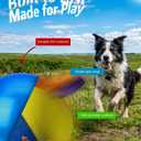 Herding Ball for Dogs Indestructible Giant Egg Large Horse Toys Durable Outside Play Big Calming Jumbo the Mellow Dog Soccer with Straps Yard Linflatable Balls Tetherball Water Yard