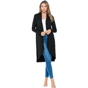 Isaac Liev Women Cardigans Maxi Trendy Extra Duster Lightweight with Pockets - Dusters Sweaters- Long Cardigan for Womens