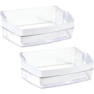 WR71X11044, WR71X11059 Refrigerator Door Bin (Right) 2 PCS, Compatible with ge Refrigerator, Replaces PS6011779, AP5656690, 2691847, EAP6011779 Fridge Door Shelf