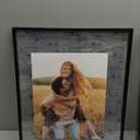 Americanflat Aluminum 16x20 Floating Picture Frame with Shatter-Resistant Glass - Set of 2 - Use as 11x14 Frame or Display 16x20 Photo - Signature Float Collection - Photo Frames for Wall - Black