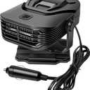 12V 200W Car Heater & Cooling Fan - Rapid Windscreen Defogger & Window Defroster for Winter & Humid Weather - Safe & Portable with Cigarette Lighter Plug-In for All Cars - Pink