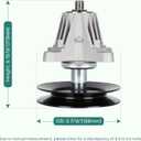 54" Deck Spindle Assembly 618-06978 918-06978 Fits for Cub Cadet MTD Troy Bilt RZT-L54 RZT-S54, XT1-GT54 XT1-ST54, XT2 ST54, ZT1-54 ZT2-54 TB2454(Only fits 2019-2020), Z6600 T8400 G8400