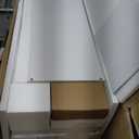 Iwell Tall Bathroom Cabinet, Storage Cabinet with Adjustable Shelves, Bathroom Storage Cabinet for Living Room, Dining Room, Entryway, White