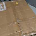 Medical Overbed Adjustable Bedside Table with Hidden Casters, Pneumatic Mobile Rolling Laptop Standing Desk with Tray for Home and Hospital Use, White