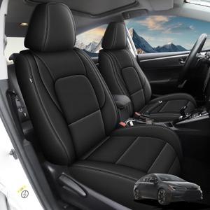 AOMSAZTO Fit for Toyota Corolla 2020-2025 Seat Covers Custom - Premium Full Set for Front & Rear Seats | Durable Automotive Seat Protector(Full Set 5 Seat Covers Black)