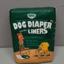 PAWPANG Disposable Dog Diaper Liners Booster Pads for Male & Female Dogs, 100ct, 5 Sizes Options, Doggie Diaper Inserts fit Most Types of Dog Diapers - Pet Belly Bands & Male Wraps (X-Small(100ct)) (Standard Pack)