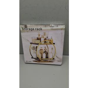 2-Tier Bathroom Organizer Countertop, Gold Black Perfume Organizer for Dresser, Multi-Purpose Makeup Organizer, Large Cosmetic Skincare Organizers, Exquisite Vanity Storage, Ideal for Gift