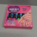 Nail Art Studio for Girls - Birthday Gift - Nail Polish Kit for Kids Ages 7-12 Years Old - Girl Gifts Ideas - Gift Set - Girly Stuff - Polish, Pens, Glitter, Stickers, Gems, Filer - 8 9 10 11 12 Year