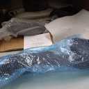 Office Chair, Ergonomic Desk Chairs 330LBS Capacity High Back Mesh Computer Chair with Flip-up Armrests, Comfy Work Chair with Adjustable Lumbar Support, Rolling Chair (One Size, Black)