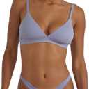 Organic Basics womens Soft Touch Veil Thong Underwear (XX-Large, Silver Mist)