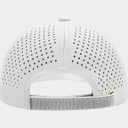 Men Adjustable Baseball Cap with Curved Breathable Quick-Drying Laser-Cut Mesh Back Closure Hat (White)