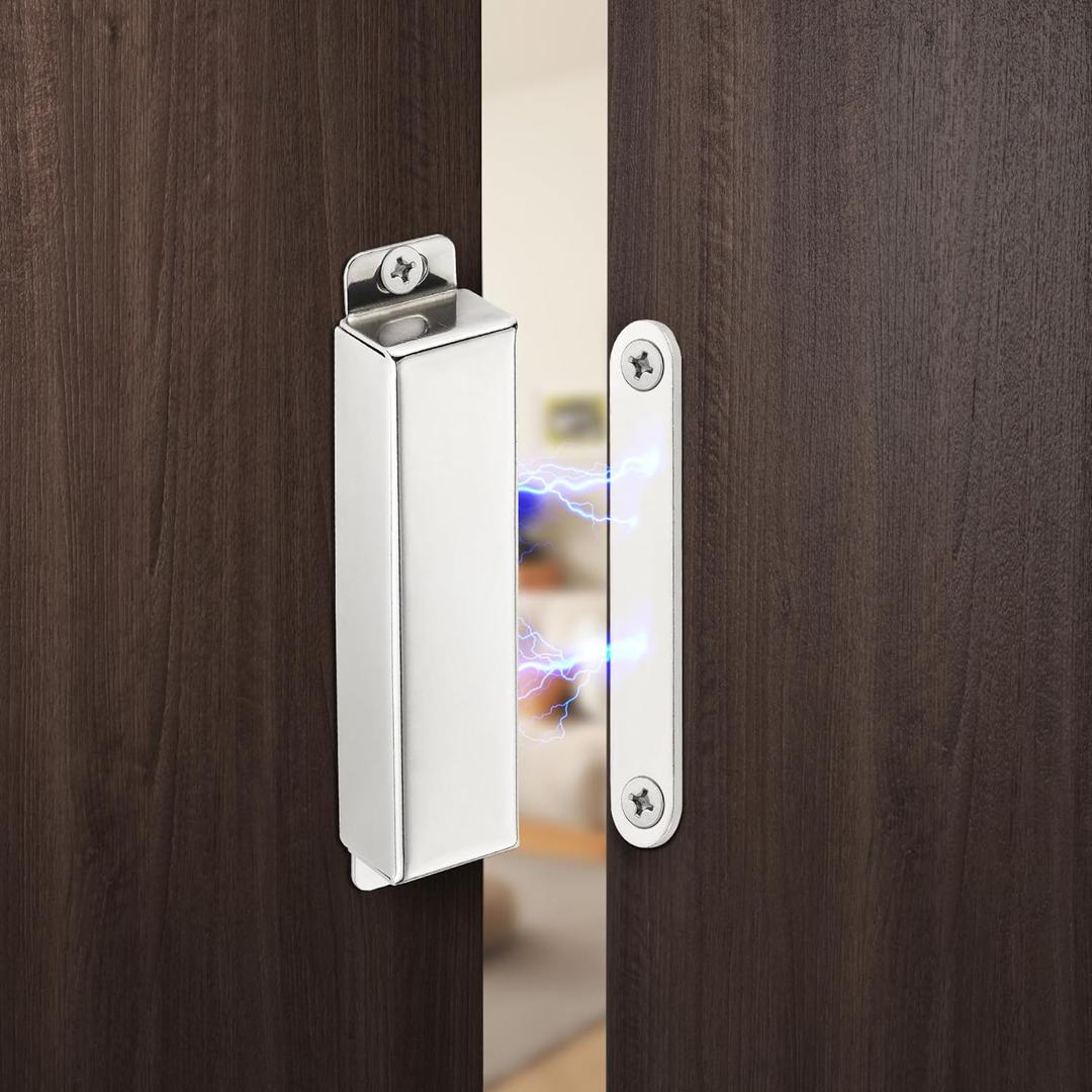 2 Pack | Heavy-Duty Magnetic Door Catch - 90lb Pull Force, Stainless Steel, Anti-Rust, Ideal for Screen Door, Pantry Door, Barn and RV Doors.