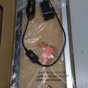 EDISHINE Modern LED Table Lamp, 750LM Stepless Dimmable Bedside Lamp, 3 Color Temperature, Switch Control Nightstand Lamp for Living Room Bedroom, Dual-Frame Rectangle, Angle Adjustable (Silver)