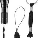 3 x Operitacx 10 Pcs Detachable Nylon Lanyards for Small Electronic Devices Usb Flashlight Tail Rope with Easy-Open Ring and Buckle for Phone Key Holder (Black)