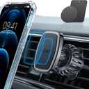 LISEN Magnetic Phone Holder for Car - Upgraded Clip Ultra 6 Strong Magnets, Phone Magnets for Back of Phone, Soporte de Telefono para carro for Galaxy S25 Ultra 4-6.7 inch Smartphones (Black)