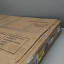 DWANTON Dog Crate Furniture with Cushion, Wooden Kennel Table with Double Doors, Indoor Dog House, Medium Size, 32.5" L, Warm Brown