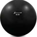 ProsourceFit Weighted Toning Exercise Balls for Pilates, Yoga, Strength Training and Physical Therapy, 2 lb to 8 lb, Color Coded (Black)
