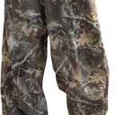 ZAFUL Women's Camo Cargo Pants Y2K Elastic High Waisted Wide Leg Casual Straight Pants Joggers Sweatpants with Patch Detail (S)