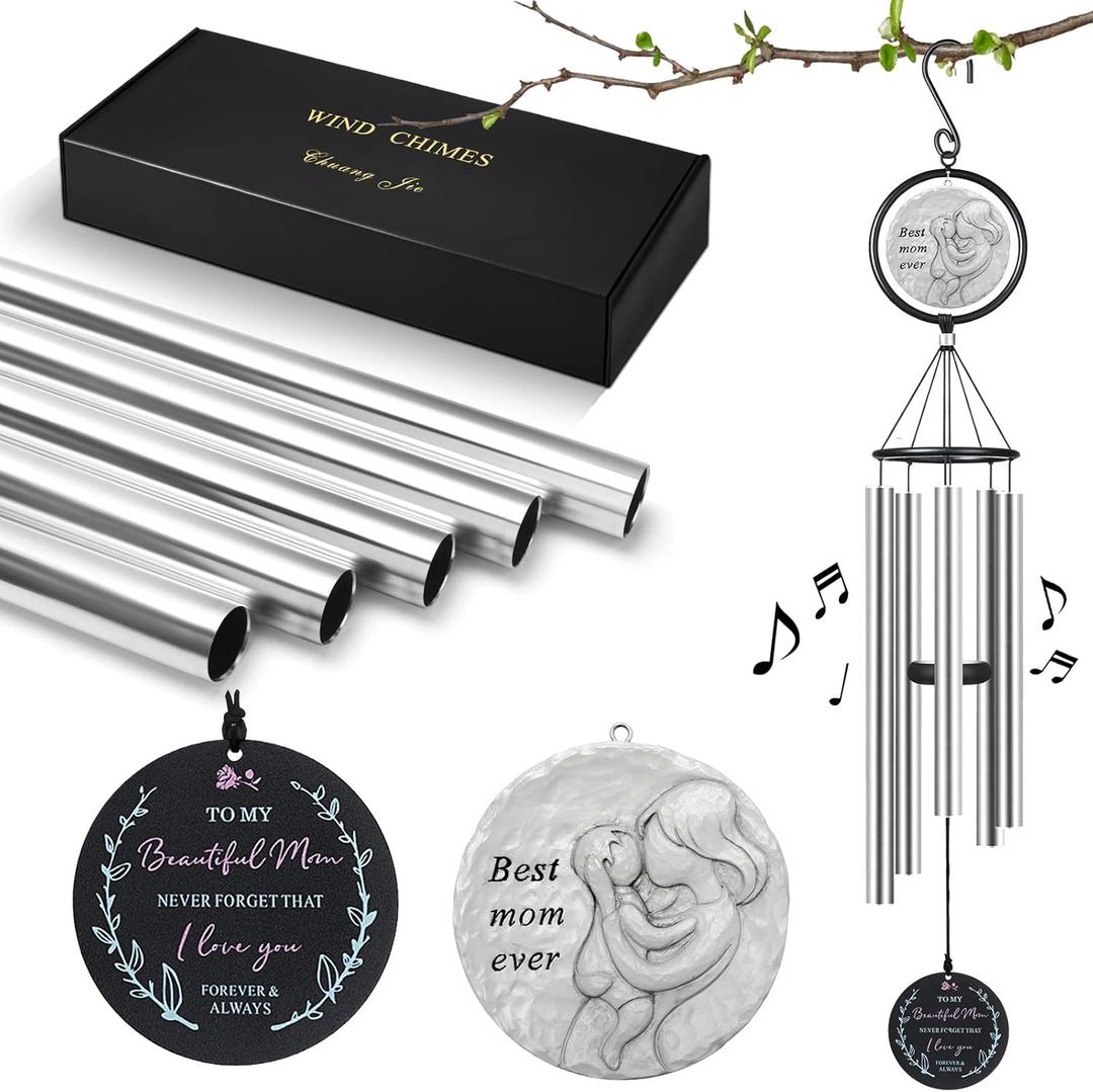 Gifts for Mom from Daughter Son Kids,Birthday Gifts for Mom, Perfect Present for Mothers of All Ages, 36 Outdoor Wind Chimes