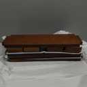 Vailando Floating Shelves for Wall, Set of 4 Solid Wood Wall Mounted Shelves, 16" Rustic Walnut Display Shelf for Bedroom, Living Room, Bathroom, and Kitchen Decor - Heavy-Duty & Natural Pine