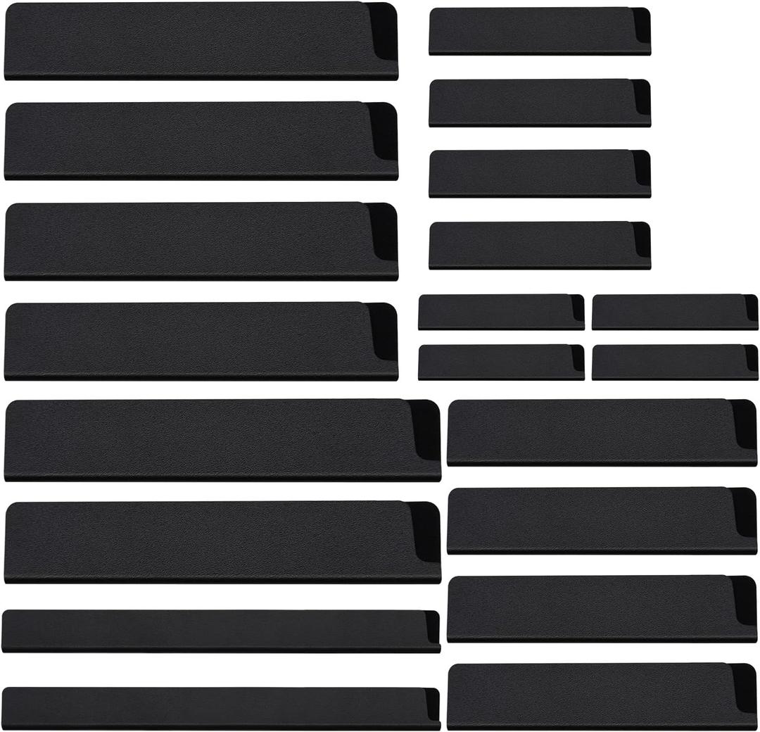 20pcs Universal Knife Edge Guards Set, Non-BPA Knife Sheath, Waterproof Abrasion Resistant Felt Lined Knife Cover Sleeves Knife Protectors, Gentle on Your Blades