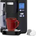 Cuisinart Coffee Maker, Single Serve 72-Ounce Reservoir Coffee Machine, Programmable Brewing & Hot Water Dispenser, Stainless Steel, Black