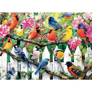 300 Pieces Jigsaw Puzzles for AdultsMorning Serenade Birds Puzzle for Adults Children ElderlyRecycled Paper Puzzle 300 PiecesGlossy, Sturdy Pieces Challenging Family Game Great Gift Idea,20.5x15in