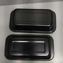10 Pcs Loaf Pans for Baking Bread, Nonstick Loaf Bread Pan 8 x 4 Inch, Carbon Steel Bread Pan for Homemade Bread (Black)